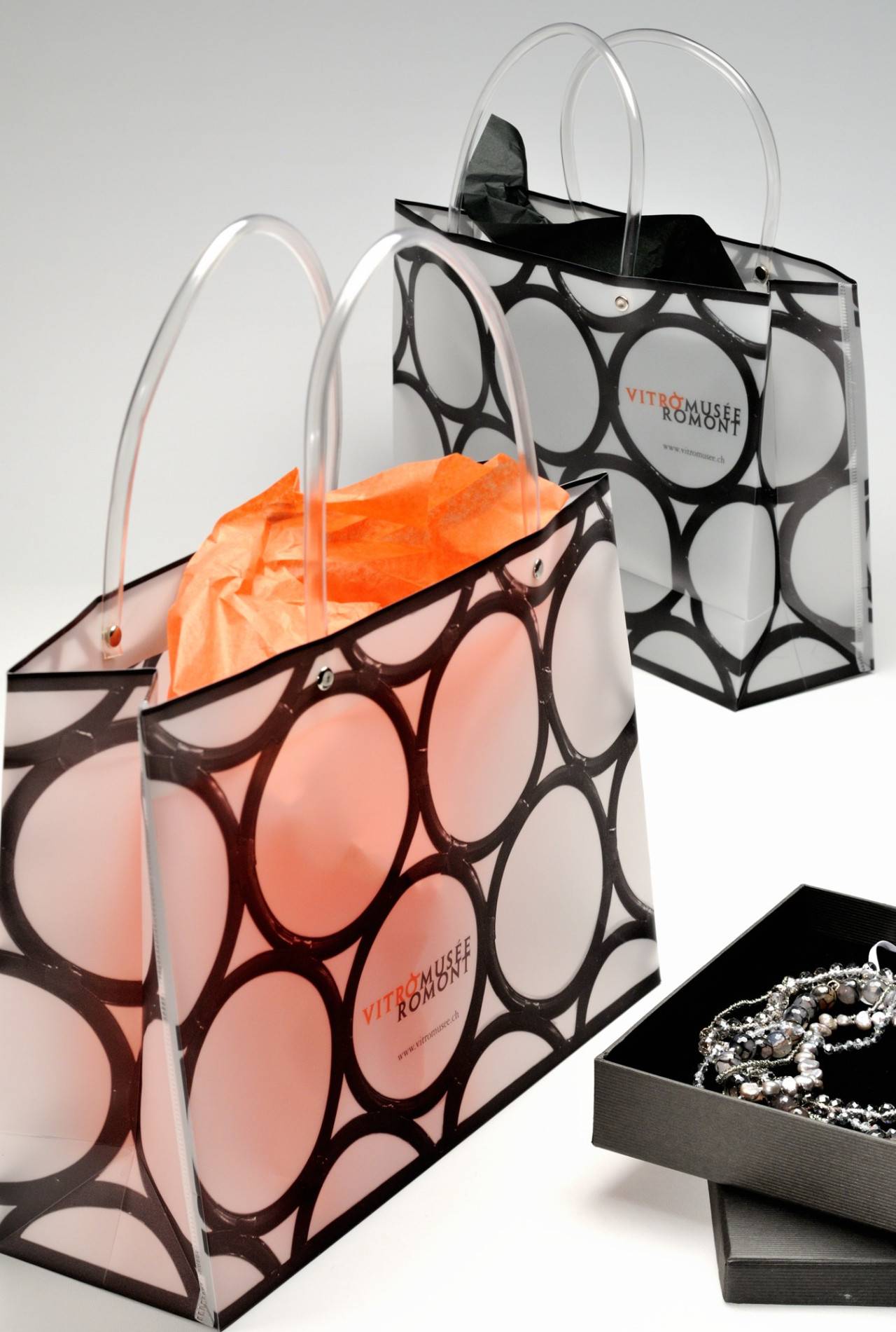 Tragtasche transparent