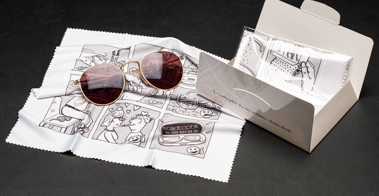 Chiffon à lunettes avec logo