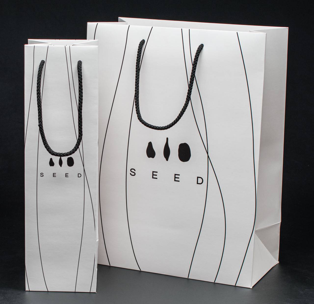 Papiertragtasche Wein mit Logo