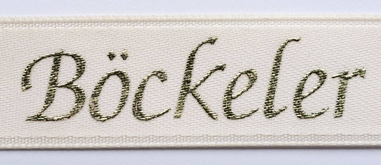 Geschenkband mit Reliefdruck
