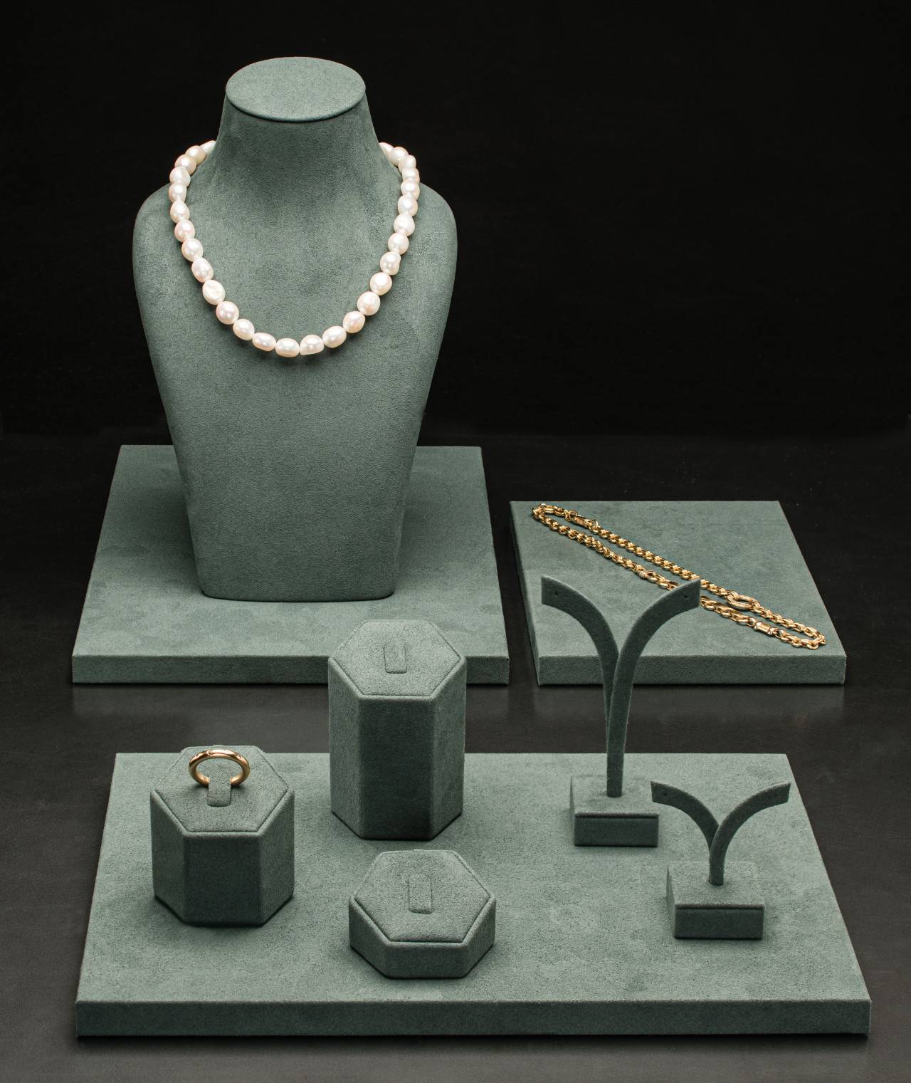 Présentation de bijoux de luxe