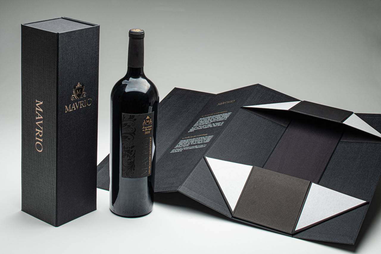 Hochwertige Verpackung für Wein