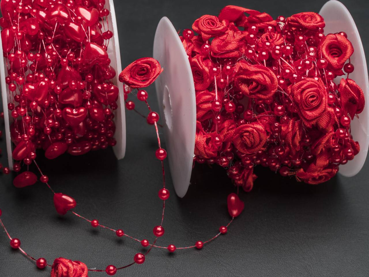 Band Herz / Rose – zart und dekorativ