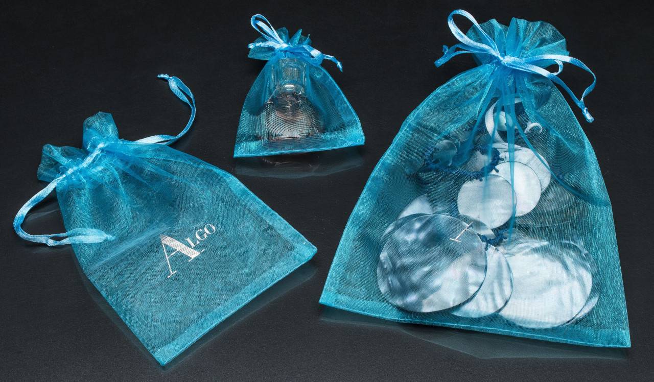 pochette organza avec logo