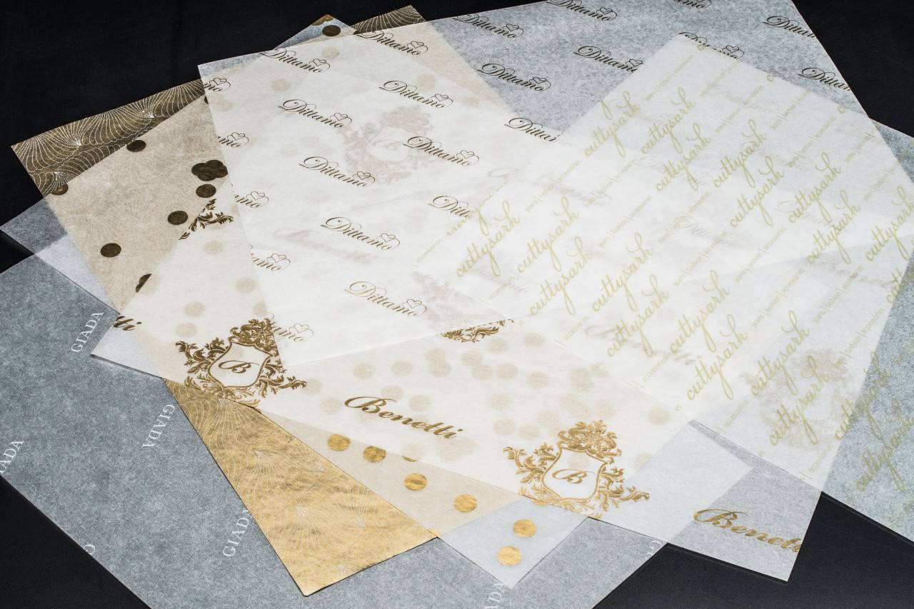 Tissue paper with logo print