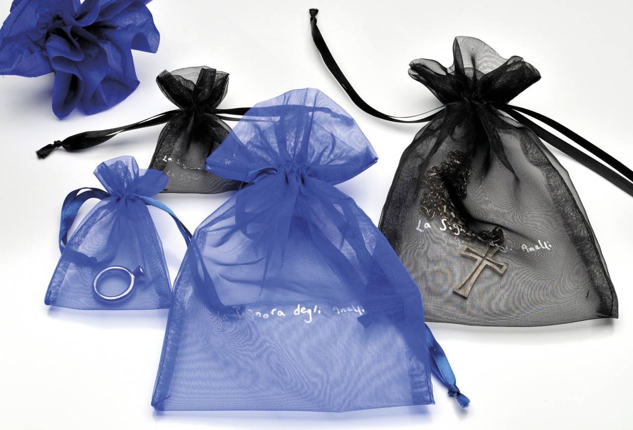 sachet en organza avec logo