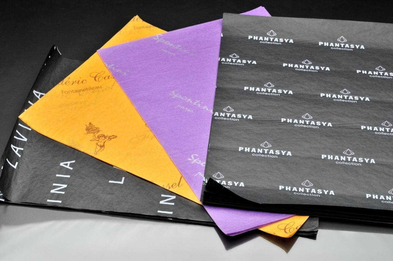Seidenpapier mit Logo