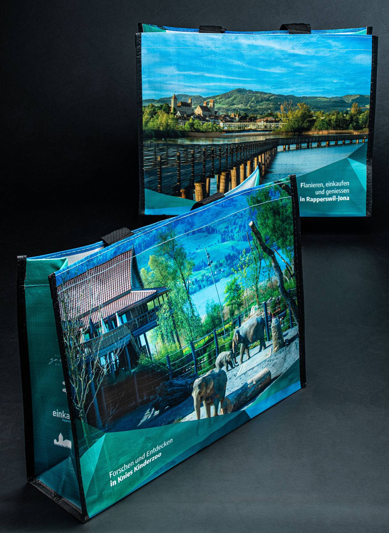PET Recycling Taschen mit foto