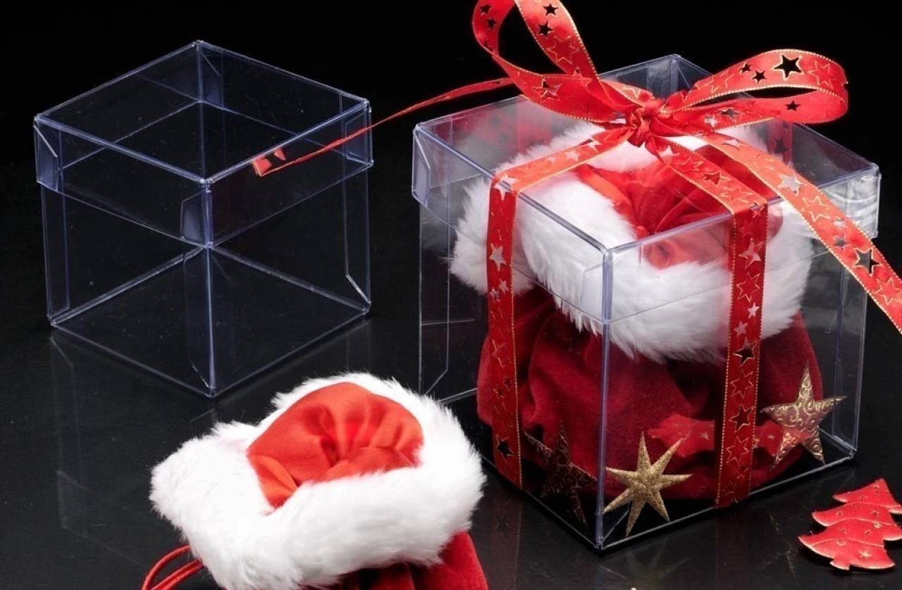 boîte cadeau - transparente