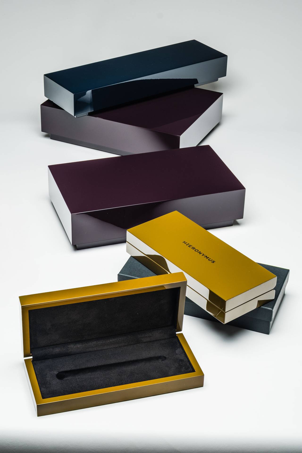 Emballage personnalisé haut de gamme, verni, brillant, pour stylo